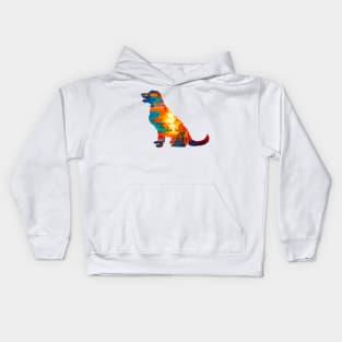 Golden Retriever Abstract Kids Hoodie